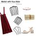 Vintage Hair Fork Clip Set - 3 Piece U-Shape Teeth Alloy Paint Hair Combs | Women's Styling Tool in Black - Buy Online on GoSupps.com