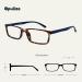 Opulize Sea Glasses | Blue Light Filter Gaming Glasses for Men | Narrow Frame & Spring Hinges | Anti-Reflective | +3.50 Diopters - Brown & Blue Arm - Buy Online on GoSupps.com