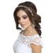 NICENEEDED Beaded Elastic Headband Colourful Bead Forehead Hairband Bohemian Hair Jewelry Head Chain Stretch Tiara Headpieces Hair Accessories for Women Wedding Party Prom