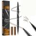 Liquid Eyebrow Pen 3D Microblading Eyebrow Pencil Waterproof Liquid Eyebrow Pen Double Head Liquid Eyebrow Pencil Creates Natural Brows Light Brown