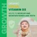 Certified Organic VEGAN Plant-Based Vitamin D3 Drops - 1000IU per drop - 490 Servings - Unflavoured - 13.5ml - Immune System Support - Made in Canada 13.5 ml (Pack of 1) - Buy Online on GoSupps.com