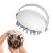 Hair Shampoo Brush | Unisex Scalp Massaging Shampoo Brush - Scalp Exfoliator for Women Men and Pet Wet Dry Curly Thick Straight Hair Scalp Treatments for Hair Care and Head Relaxation Dobooo Moonlight White