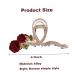 Flower Claw Clips - Large Rhinestone Hair Clips for Thick Hair | Non-Slip Hair Clamps & Accessories - Buy Online on GoSupps.com