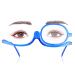 Agate magnification make-up glasses rotating make-up glasses with a lens and unidirectional enlargement foldable reading glasses indispensable make-up tool for women (blue) blue 3