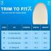 Kids Flat Feet Arch Support Insoles - Blue M (Size 2.5-3.5) for Plantar Fasciitis, Fallen Arches, Heel Pain - Buy Online on GoSupps.com