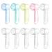 10 PCS Electric Toothbrush Cover Portable Toothbrush Head Covers Electric Toothbrush Covers Head Cap for Home Outdoor Camping Hiking(6 Transparent Pink Yellow Blue Green)