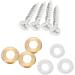 Uinfhyknd 16 mm Stainless Steel Mirror Nail Screw Cap (8 Pieces) - Buy Online on GoSupps.com