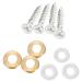 Uinfhyknd 16 mm Stainless Steel Mirror Screw Cap (8 Pieces) - Buy Online on GoSupps.com