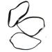Allsorts Long Black Hair Ties 3 Elastic Hair Bands for Secure Hold International Shipping Available - Buy Online on GoSupps.com