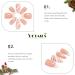 Vatocu Christmas False Nails - Short Red Press On Nails with Snowflakes, Elk, Snowman Designs (24pcs) for Women and Girls - Buy Online on GoSupps.com