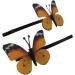 Topkids Accessories Beautiful Bejewelled Womens Hair Grips for Events Prom Bride or Flower Girl Womens Hair Clip Bobby Pins Kirby Grip Accessory Fabric Butterfly Orange - Buy Online on GoSupps.com