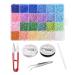 Locsanity Loc Sprinkles Complete Installation Kit Glass Beads - Locs Sisterlocks Dreadlocks Microlocks Dreads (Complete Kit)