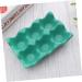 GLEAVI 6 Egg Holder for Fridge Eggs Countertop Egg Holder Practical Egg Tray Container Household Tableware Green 14.5x9.5x3.2cm - Buy Online on GoSupps.com
