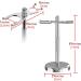 Linkidea Deluxe Stainless Steel Razor and Brush Stand Holder - Bathroom Shower Shaving Organizer for Men - Buy Online on GoSupps.com