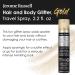Jerome Russell Glitter Gold Travel Spray 2.2 oz - Pack of 3 | Temporary Hair & Body Glitter Color | Shimmery Glow for Hair, Skin, Clothing - Buy Online on GoSupps.com