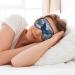 Blue Butterfly Print Eye Mask - Ultra-Soft Light-Blocking for Comfort & Restful Sleep | International Shipping - Buy Online on GoSupps.com