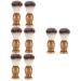 Angoily 8 STK shaving brush Razor soap brush hairdresser neck brush beard clean hair cleaning sets beard beard beard hairdressing brush shaving accessories soft fur shave manure man wood