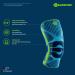BAUERFEIND Knee Support with Silicone Ring | All Black XL - Adjustable Support for Right or Left Knee - International Shipping Available - Buy Online on GoSupps.com