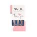 Shop EchiQ Chrome Diamond Blue Press On Fingernails | Extra Long Metallic Mirror Holo Fake Nails - Stylish Coffin Tips for Ladies - Buy Online on GoSupps.com