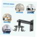 Alipis 1set Swivel Hook Hanger Hooks Rotating Utensil Hanger Heavy Adhesive Hooks Metal to Rotate Frame 13x10cm Black - Buy Online on GoSupps.com