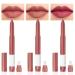 evpct 3Pcs Pink beige Mauve nude pink Purple beige Matte Lipstick and Lip Crayon Stick Liner Pencil Set Sharpener Waterproof Long Lasting 24 Hours Lipstick labiales mate 24 horas originales 01&02&03 3 Count (Pack of 1) B...