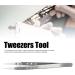 High Precision Straight Head Fine Tip Tweezers for Ingrown Hair Facial Hair & Splinter Removal - International Shipping Available - Buy Online on GoSupps.com