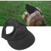 Eisable Pet Dog Baseball Cap - Sun Protection Hat with Ear Holes | Sporty Visor Design (S-Black) - Buy Online on GoSupps.com