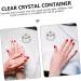 2 pi ces Lot de Gobelets Verre pour Dissolvant Vernis Outil Manucure Transparent Design l gant et Pratique pour Salon et Usage Personnel - Buy Online on GoSupps.com