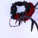 Lurrose Halloween Deer Antlers Mexican Rose Flower Crown Headband for Kids Women Girls - Gothic Costume Lace Hair Hoops - Buy Online on GoSupps.com