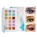LACOMCHIR Free Eyeshadow Palette 18 Shades Eye Platette with Matte  Shimmer  Pearl Finishes  Long-lasting Multicolor Eyeshadow Makeup Beginner Eyeshadow Cruelty Free 23.2g