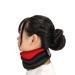 Fakeface neck support for relief from neck pain & pressure soft foam freak Egornomical naked support pillows neck collar protection for stabilized vertebrae sleeping to sleep red