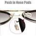Soft Silicone Nasal Pads for Glasses - Rectangular | Transparent Nose Pads for Comfort | 10 Pairs Size S - Perfect for Glasses & Sunglasses - Buy Online on GoSupps.com