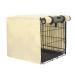 POP DUCK Dog Crate Cover Durable Pet Kennel Cover Fit for 24 30 36 42 48 Inch Wire Dog Crate, Beige, 48 Beige 48 Inch