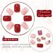 Vatocu Christmas False Nails Short Red Nude Snowflake Snowman Press on Nails - 24pcs - Buy Online on GoSupps.com