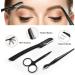 8-in-1 Stainless Steel Eyebrow Grooming Kit with Travel Case - All-in-One Eyebrow Tool for Women and Men - Buy Online on GoSupps.com