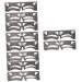 Housoutil 10 Pcs Eyebrow Ruler Makeup Stuff Brow Tool Makeup Tools Eyebrow Shaping Template Labeling Balance 17x4.8cmx5pcs Blackx5pcs