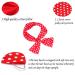 Retro Polka Dot Wire Headband Set for Women - 4 Pack Red Hair Holders - Buy Online on GoSupps.com