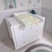 Callowesse Baby Changing Mat 79x47cm. Waterproof Wipe Clean Raised Edges Portable and Foldable Woodland Friends Design - Buy Online on GoSupps.com