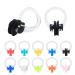SAVITA Swimming Nose Clip with Waterproof Silica Gel for Kids and Adults, Multi-Color Box Package(10 Colors)