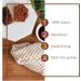 Set of 4 100% Cotton Waffle Washcloths 13x13 inches in Beige - Buy Online on GoSupps.com