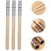Mikinona 10pcs Eyebrow Pencil Extender Braces Extender Holder Brow Pencil Extension Lengthen Wooden Pole Tool - Buy Online on GoSupps.com