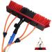Window Cleaning Pole/Water Fed Telescopic Brush/Extendable Cleaner Conservatory Roof for Photovoltaic Panel Cleaning Trucks Windows/50Cm Brush/6M Pole 35cm Brush Head 11M/36FT