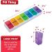 Weekly Pill Organizer - 7 Day Rainbow Detachable Medicine Box for Vitamins & Supplements - International Shipping Available - Buy Online on GoSupps.com
