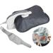 Rechargeable electrical hot water bottle with a soft plush heating belt for the lower back stomach or warming hands shoulder legs waist warm