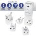 Conair Voltage Converter & Universal Travel Adapter Set - 6 Piece Kit - Buy Online on GoSupps.com