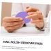 SOESFOUFU 200 Sheets Eyelash Cleaning Pads Travel Glue Cotton Pads Nail Polish Remover Clean Wipes Cleaning Gel Dip Powder Nail Remover Nail Wipes for Gel Nails Tool 4.80X4.80X0.10CM Purple - Buy Online on GoSupps.com