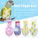 QBLEEV 4 Pack Bird Diaper Flight Suits with Leash Hole | Washable & Reusable Nappies for Pet Parrots | Bowtie Decor | Breathable Pee Pads - Large Size - Buy Online on GoSupps.com