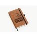 Rico Industries NFL Cleveland Browns Brown Laser Engraved Small Notepad Jounral/Notepad 8.25" x 5.25"- Office Accessory