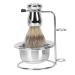 Ipetboom 1 Set Beard Brush Holder Mustache Razor Facial Shaver Mens Face Mens Razors for Shaving Men Grooming Kit Shave Brush Men Suits Storage Rack Stand Stainless Steel Care Man