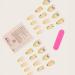 Medium Lemon Press-On Nails with Fruit Designs - Yellow False Nails for Women and Girls - Buy Online on GoSupps.com